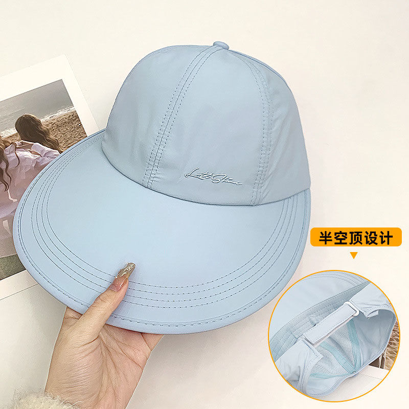 Wholesale Sun protection hat for women in summer with enlarged brim, light, breathable and quick-drying cap
